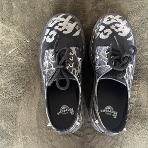 Dr. Martens Animal Print Platform Shoes